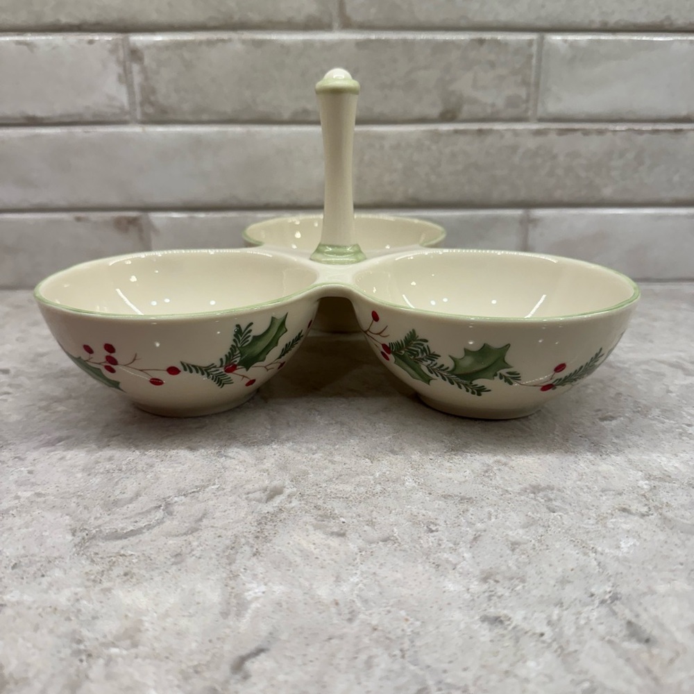 Lenox Holiday Gatherings condiment server